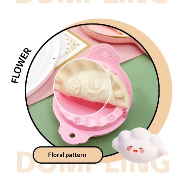 Trykt presseformprodusent Dumpling Empanada Deigform Pierogi Pink