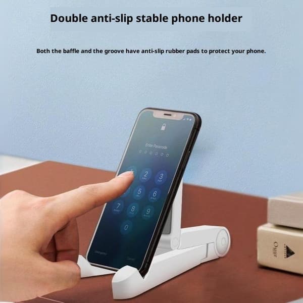 Universal foldbar tablet-holder til 4-10 tommer trekantbeslag A2