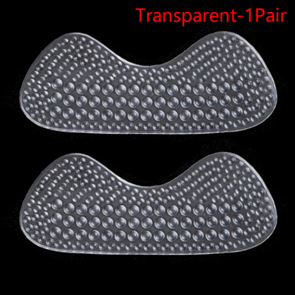 1 par hælpute antislitasje smertelindring føtter pad innersåle Patch Prote Transparent-1Pair