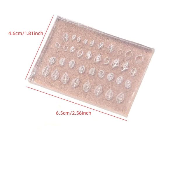 Mini Blomblad Silikonform Nagellack Konstdekoration DIY S