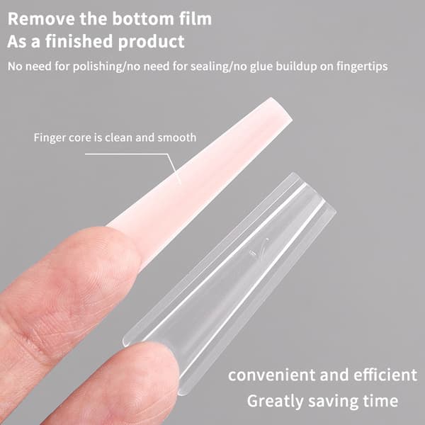 320 kpl/rasia Sandwich Dual Nail Forms -pidennykset Dual Forms Coffi