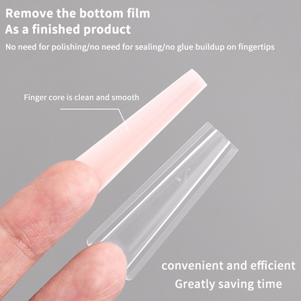 320 st/låda Sandwich Dual Nail Forms Extensions Dual Forms Coffi