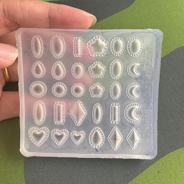 Silikone Neglekunst Form Æg Form Ædelsten Vanddråbe Diamant 3D Dekor