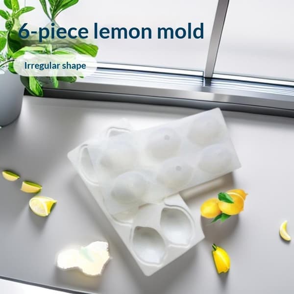 3D Citronform Frugt Silikoneform Kage Mousse Fransk Dessert C A6