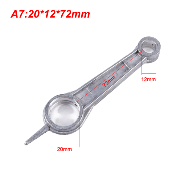 1st luftkompressor vevstake Silvertonad aluminiumlegering 20*12*72mm