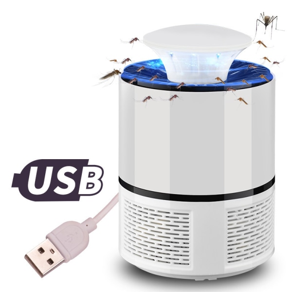 Home Innendørs lyskontroll USB Mosquito Killer Portable M White A2