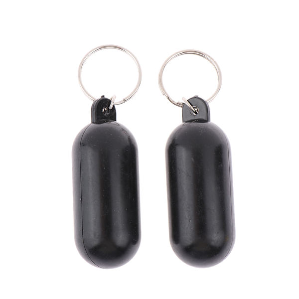 2 Stk Båd Kajak Flydende Nøglering Flydende Nøglering Float Keychai Black