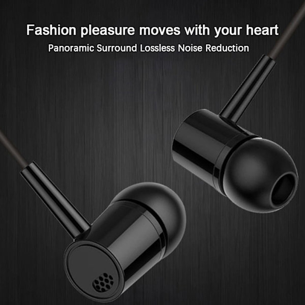Headset 3,5 mm øretelefoner Høj kvalitet In-ear Til Telefon Computer He White