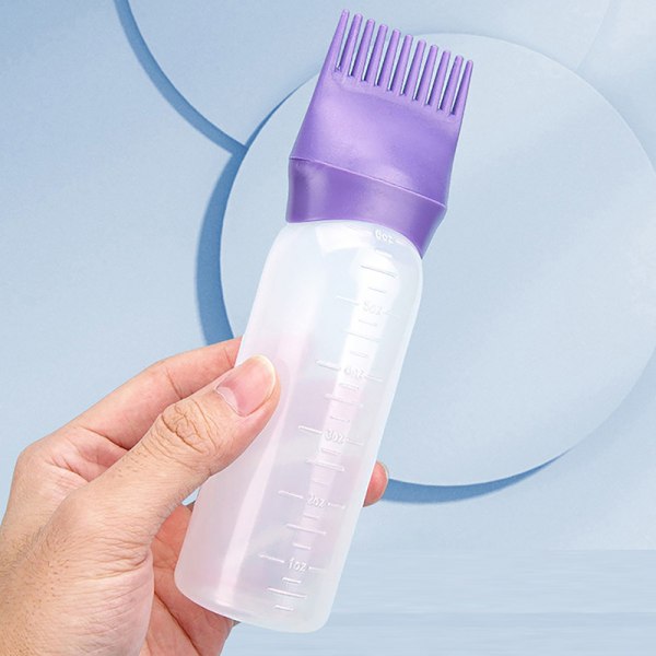 120 ml plast hårfärgning påfyllningsbar flaska applikator Frisör Purple