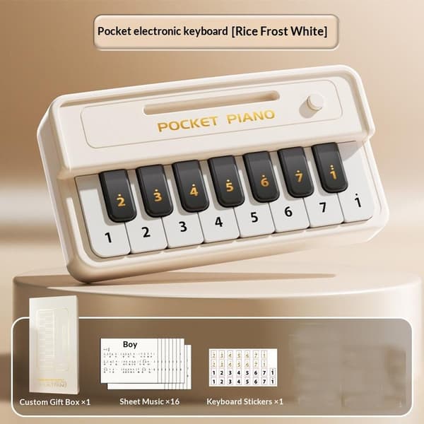 1 sett bærbart 15-tasters digitalt keyboard for barn Mini elektronisk A1