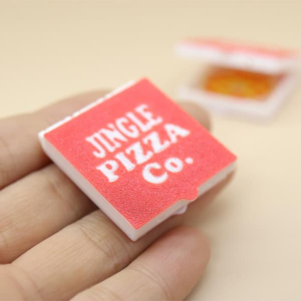 1/12 Dukkehus Simulation Mini Pizza Model Med Pizzaæske Dukke