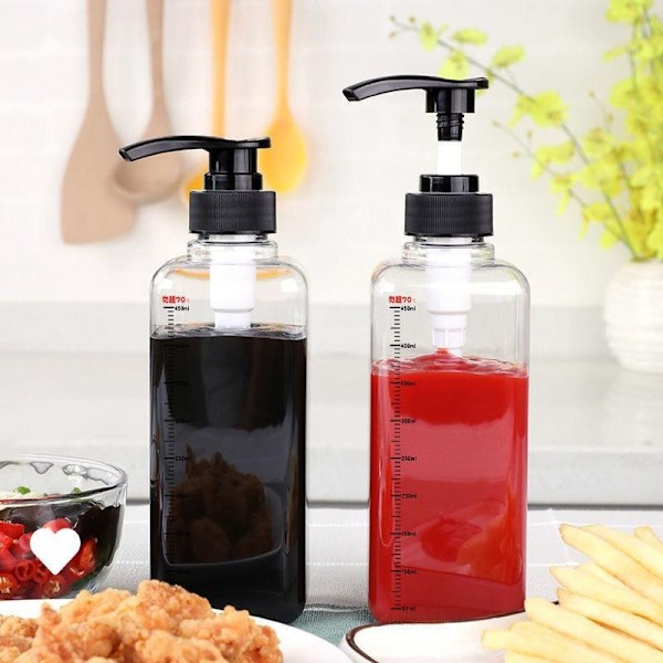 Kaffe sirap bi dropp pump dispenser set med skala honungsburk C small