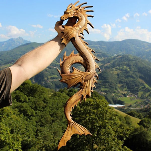 Harpiks Drage Statuer Drage Figurer Kunst Hage Dekor Sculp A