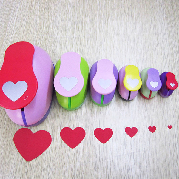 DIY Heart Shape EVA Foam Punch Paper Punch Handgjord Puncher Rou 9mm