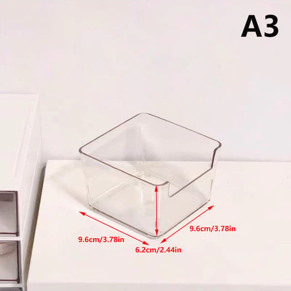 Akryl förvaringslåda skrivbord kosmetika transparent plastlåda D A2