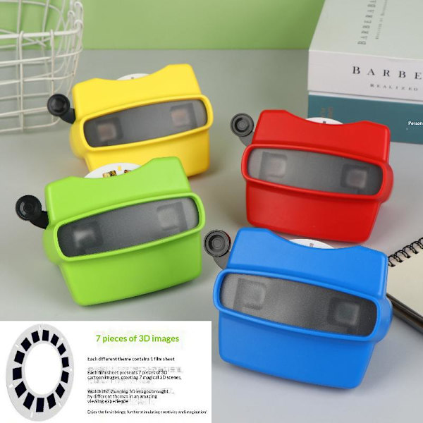 Ny 3D View-Master 3D Utbildningsvisningsmaskin 7 Bilder Mini Th space theme