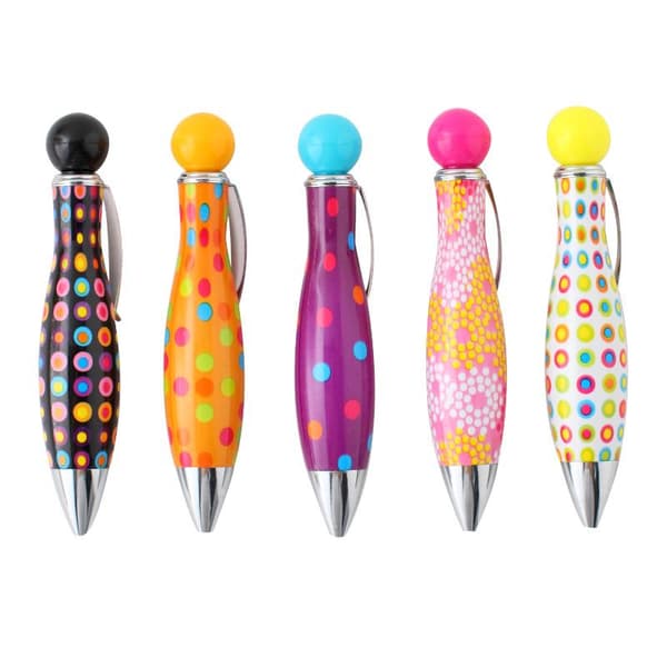 Kort Minibowlingformad Penna Elegant Prickigt Blomtryckt Boho St A4