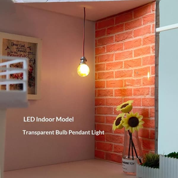 5 stk. 3V miniature LED-lampe modellys til gør-det-selv modelfremstilling/Do 75 warm