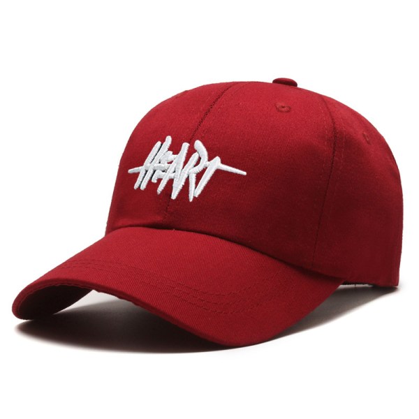 Broderi Brev Höst Vinter Baseball Cap Herr Dam Justerab Wine red