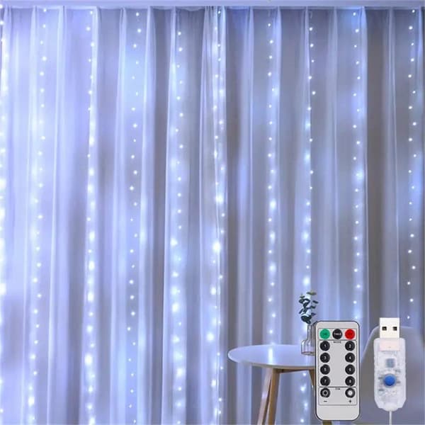3*3M paristo-LED-valosarja USB-keijuvalot seppele Uusi Warm Light