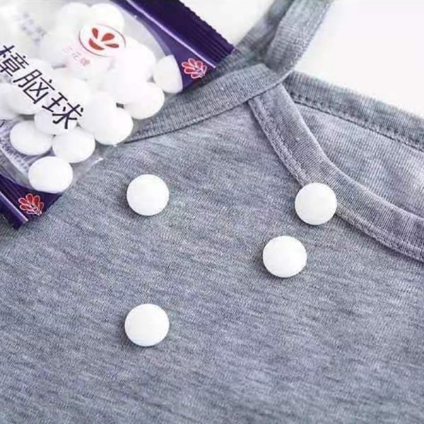 Naturlig kamferball anti-insekt helse piller møll garderobe 20g