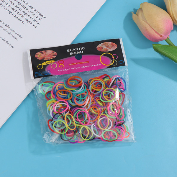 300 stk Armbånd gjør forsyninger DIY gummibånd håndledd halskjede Multicolor
