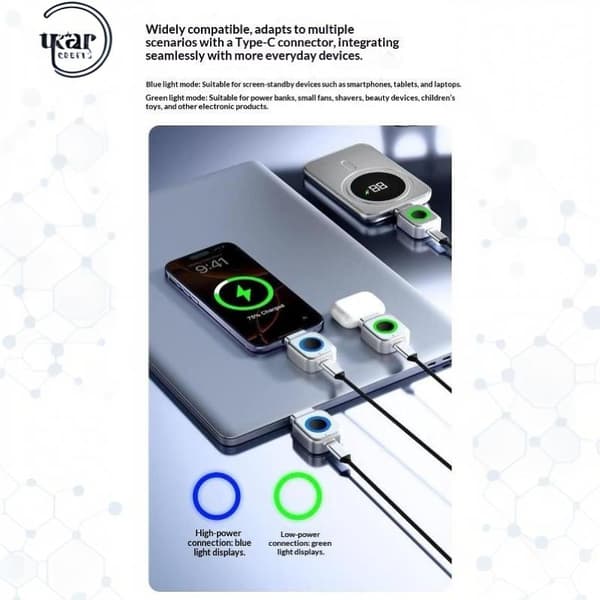 USB-C telefon intelligent separator 140W snabbladdare A2