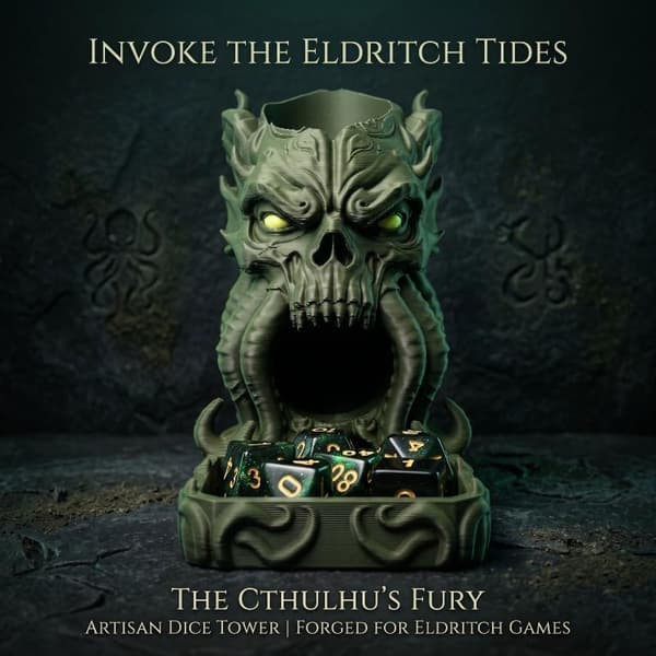 Cthulhu tärningstorn dekorativ prydnad A