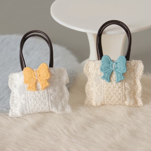 1 st 1:12 Dockhus Handväska Modell Realistisk Rosett Crossbody B A1