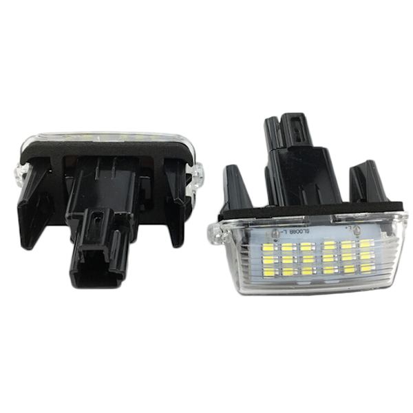 2 STK Hvide LED nummerpladelys til Toyota Camry Yaris