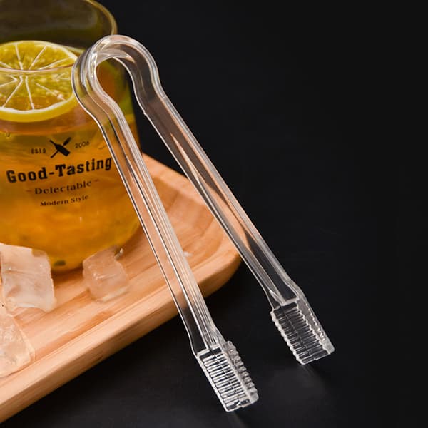 1 Stk Plast Køkken Is Tænger Servering Tong Cube Sugar Clip Gra Transparent