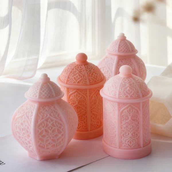 DIY Ramadan-kynttiläkupolin rakennussilikonimuotti käsintehty tuoksu A