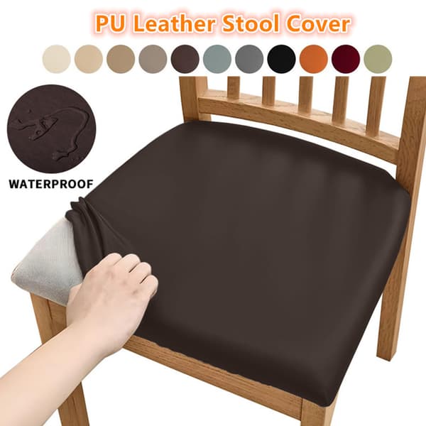 Kontorsstolsskydd Läder Stretch Vattentät PU Dator Wine red