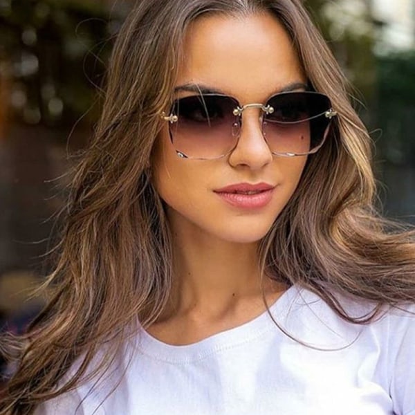 Gradient Eyeglasses Lady UV Protection Shade aurinkolasit Square A2