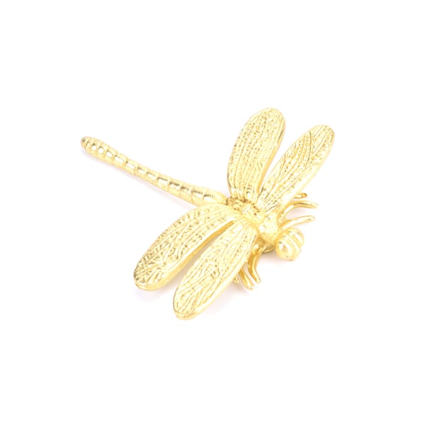 Messing Dragonfly Håndtak Enkelt Nordisk Skap Gull Ren Kobber D