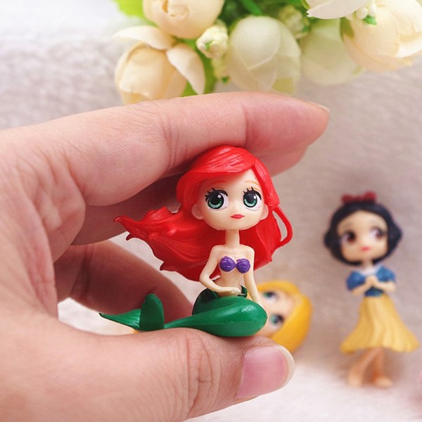 4 st/ set Disney Princess Snow White Ariel Rapunzel Mulan Anime