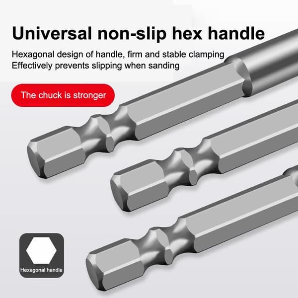 6 stk 5-12 mm karbidbor er egnet for keramiske fliser C Silver B