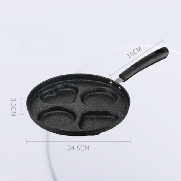 Egg Burger Stekepanne Trehåndtak Nonstick Husholdningsuniversa A2