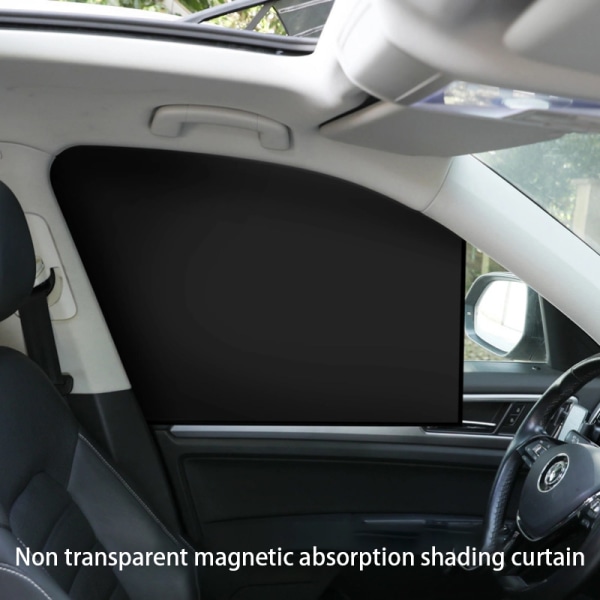 Magneettinen auton aurinkovarjo sivuikkunan cover aurinkosuoja Summer Protec Black Back row 1pcs