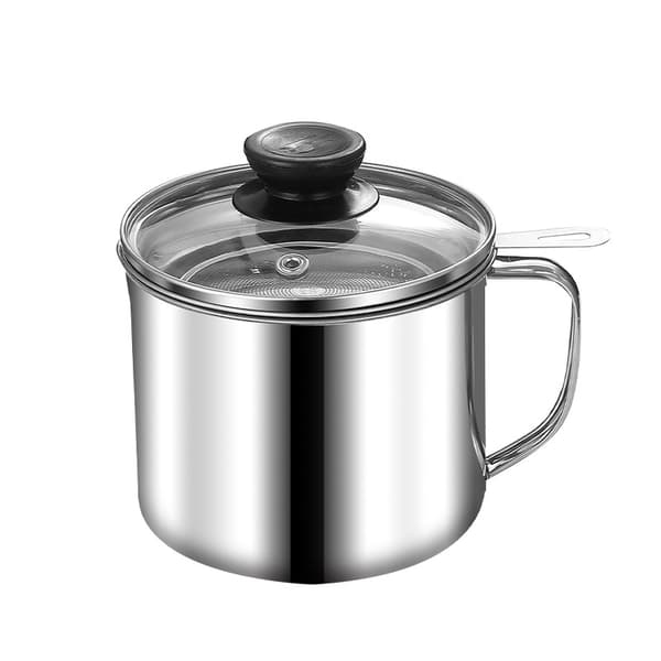 Glasslokk Baconfettbeholder Silver