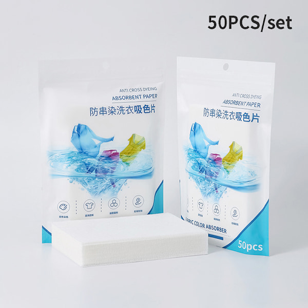 Anti-Staining Clothes Laundry Paper Anti-String Mixing Color Ab 50PCS