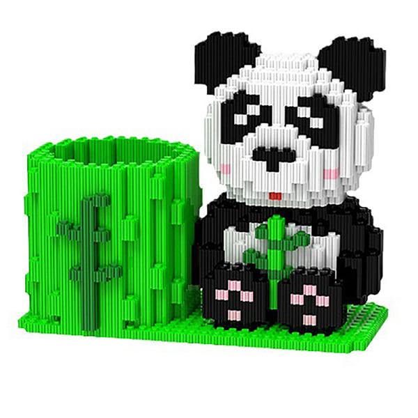 Leker Hobbyer Dyr og Kawaii Panda Micro Building Model Mini B