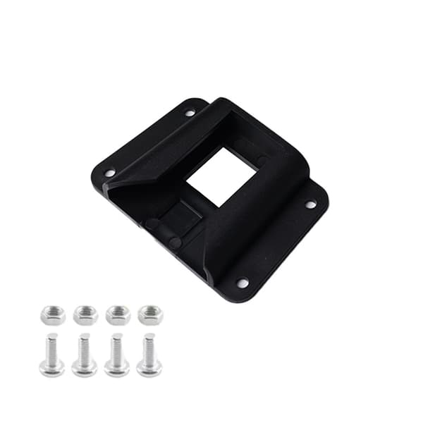 Bæreblokadapter med skruer, foldbar cykeltaskeholder til frontmontering with rivets