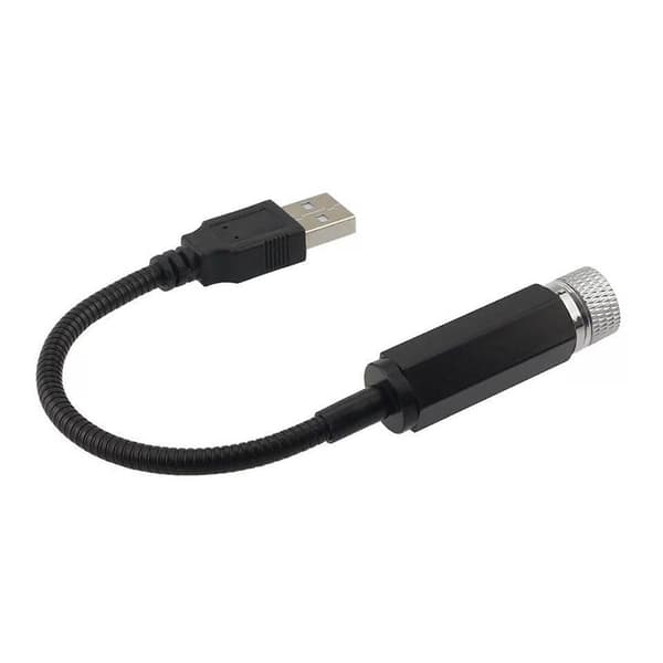 USB Bil Stjernehimmel Lys Omgivelseslys Rød Grønn Blå Lilla St A4