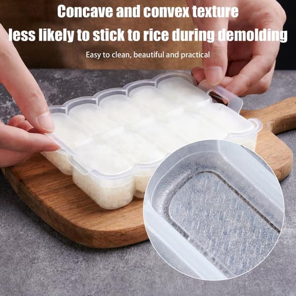 10 rutnät risbollsform sushiverktyg DIY hemkök klar Onigiri