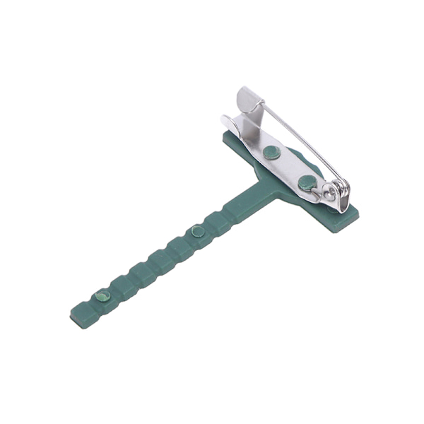10st DIY Konst Blomma Brosch Hållare Fast Clip T Form Triangel 01