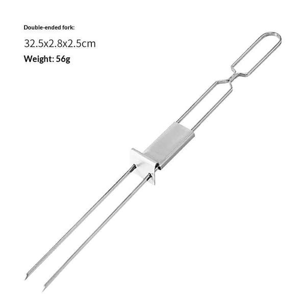 1 STK Kabob Spyd til Grillning Flade BBQ Spyd i Rustfrit Stål A2