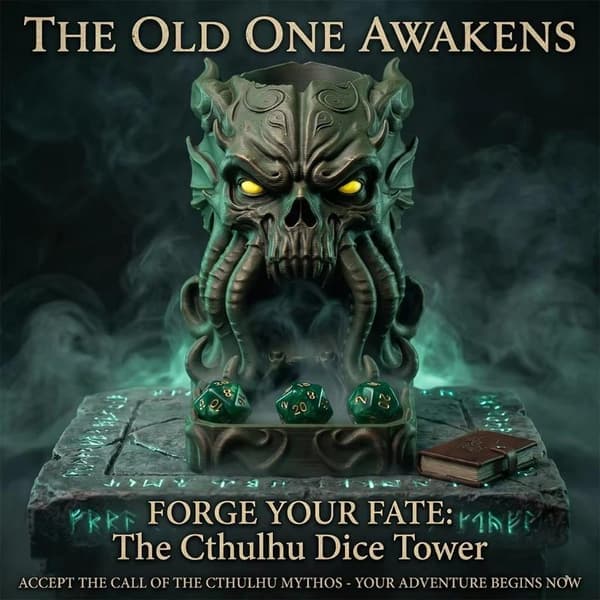 Cthulhu tärningstorn dekorativ prydnad A