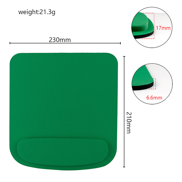 Rannetukihiirimatto Pelitoimiston hiirimatto Eva Ergonomic Mouse red