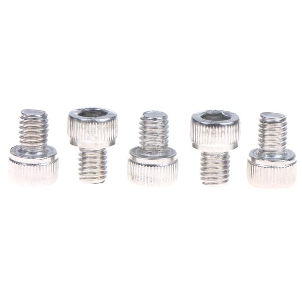 10 stk. DIN912 M6*8 304 rustfrit stål unbrakobolt sekskant H Silver